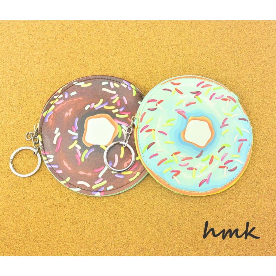 Sale！】レザーポーチ ドーナツ PUレザーポーチ キーホルダー 小物入れ