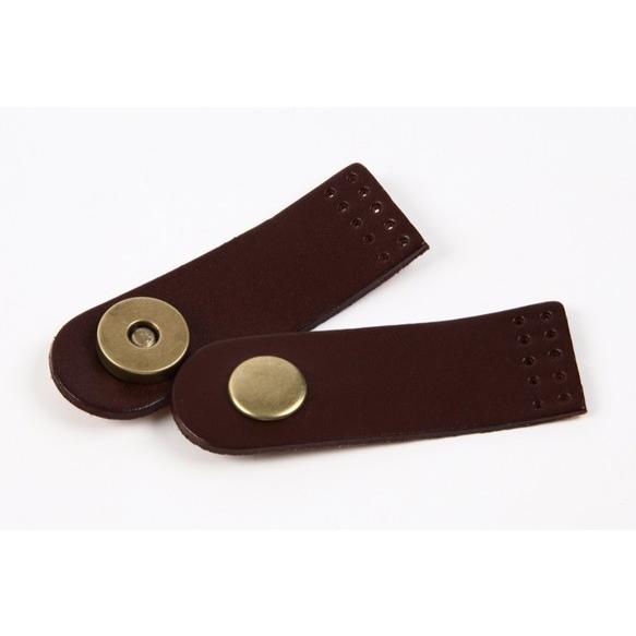 本革パーツ マグネットホック 仕様 両側ロング レザーパーツ レザー