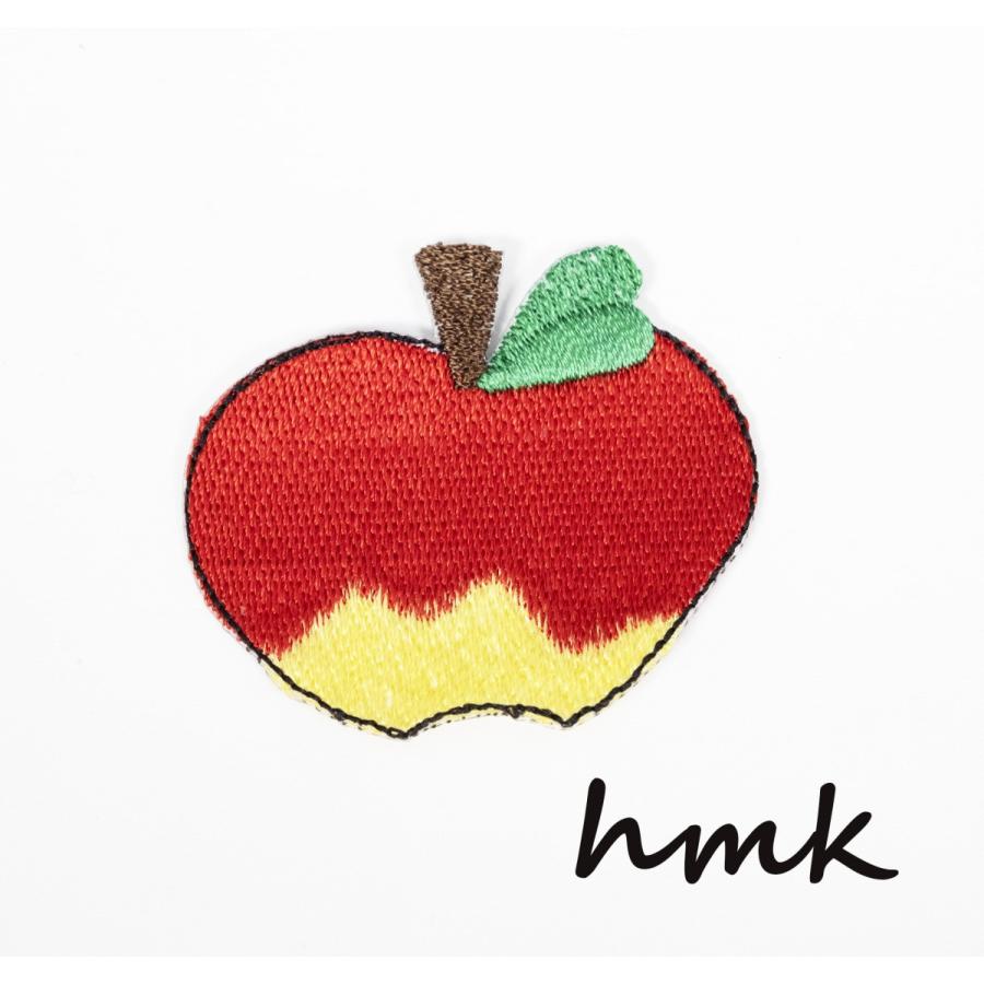 アップリケ 刺繍ワッペン りんご（大）1枚入り ハンドメイド ハンド
