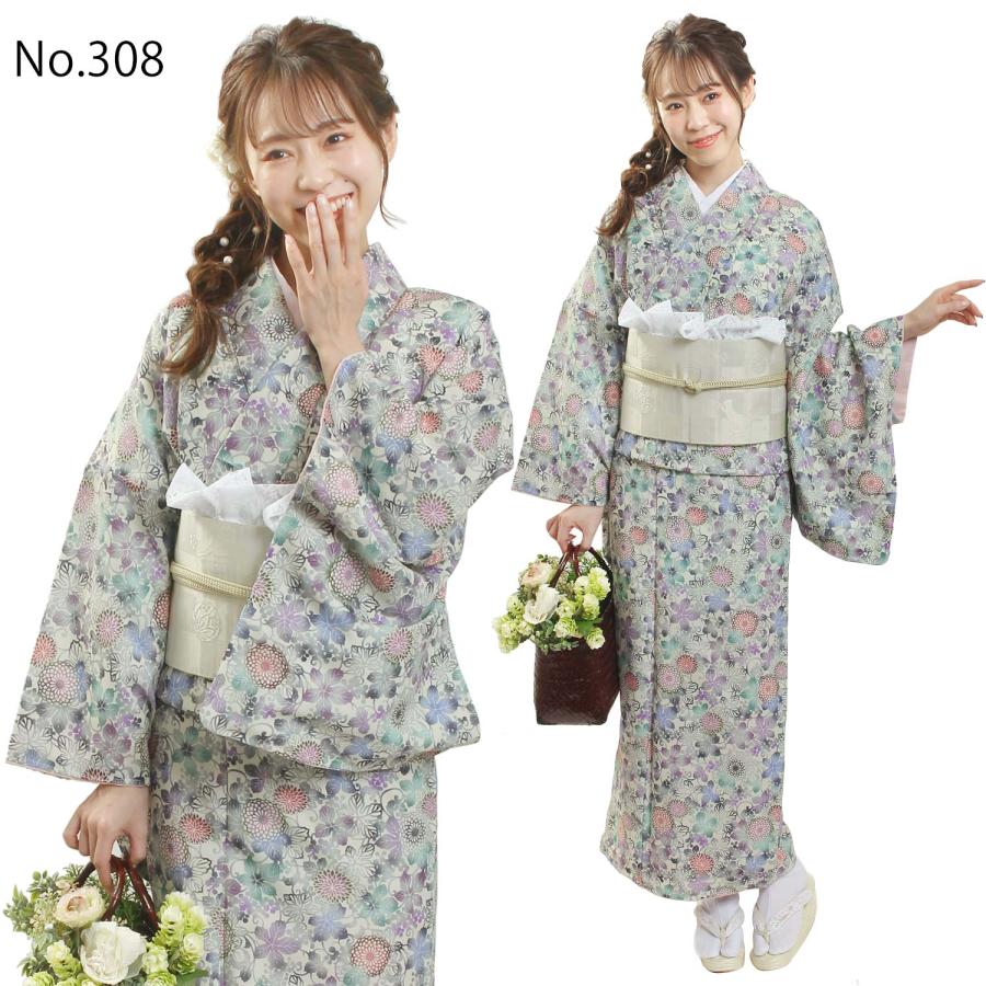 H.L 洗える 袷着物 単品 レトロ調 小紋 花柄 レトロモダン 全8柄 H.L 洗える 袷着物 単品 レトロ調 小紋 花柄 レトロモダン 全8柄