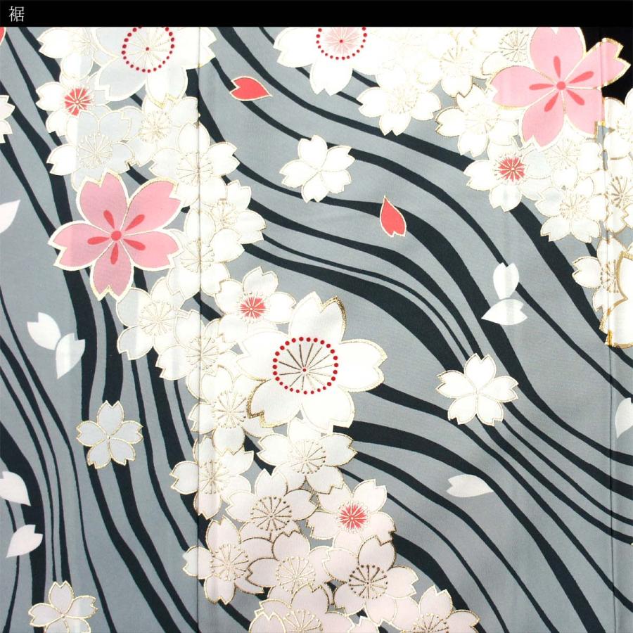 付下げ 附下 訪問着 黒地に流水と繊細な桜吹雪 フリーサイズ 広衿仕立て 型友禅 友禅染め 国内染め お茶会 成人式 お正月 卒業式 入学式 舞台 舞踊 演劇 Okmr Tksg27 172 木楽会 通販 Yahoo ショッピング