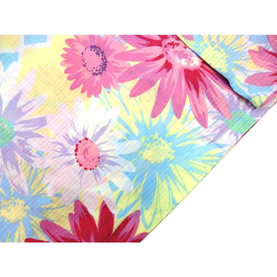 レディース 浴衣 2点 セット フリーサイズ ダイヤ柄にマーガレット ホワイト色地 薄紫色 金糸雀色のリバーシブル帯 Y3136 ゆかた 変わり織 コーデ 帯 Y3136 木楽会 通販 Yahoo ショッピング