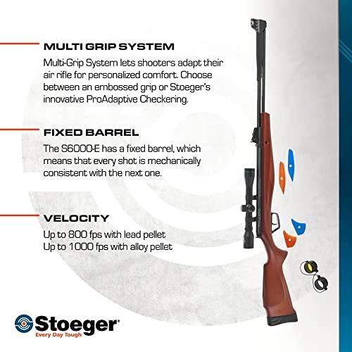 【国産】 Stoeger S6000-E コンボ - .22口径 - ハードウッド 光ファイバーサイト & 4 x 32スコープ 【IQ9531522981】(33886円)