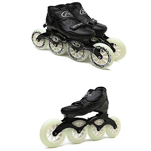 「超メルカリ市」 JRY?ローラースケート-大人向け高性能プロフェッショナルインラインスケート、軽量カーボンファイバー熱可塑性通気性レーシングスケート 【CEG1099191609】(39078円)