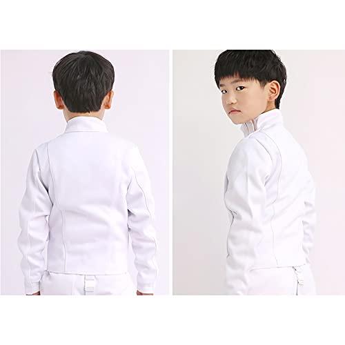 WDAA子供用大人フェンシングジャケット、耐刺傷性布製フェンシングスーツ、CE認定350Nフェンシング器具保護スーツフォイルエペサーベル用 WDAA子供用大人フェンシングジャケット 耐刺傷性布製フェンシングスーツ CE認定350Nフェンシング器具保護スーツフォイルエペサーベル用