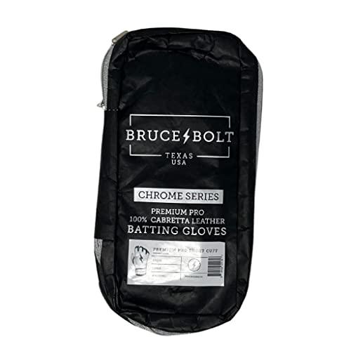 ほぼ未使用 BRUCE BOLTクロームシリーズショートカフグリーンバッティンググローブグリーンユース大 【D2547154058】(13455円)