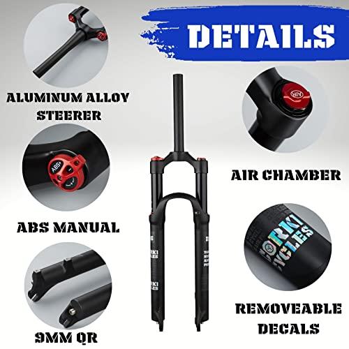 【新品同様 / 希少】 corki Cycles Mountain Bike Air Suspension Fork Manual Control 26Travel 120 mm-QR 9mm-テーパーMTBフロントフォーク 【CEG1075840032】(38251円)