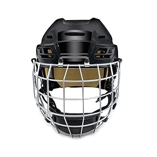 アイスホッケー選手ヘルメットスケートホッケー用保護具フェイスガード付きアイスホッケーヘルメット (XL) B0BTM4HZ7D
