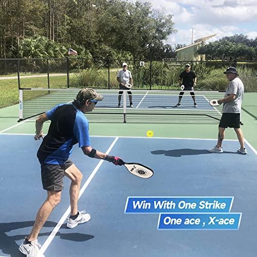 X-ACE ピックルボールネット 22フィート ブラックとホワイトネット ACE ピックルボールネット 22フィート ブラックとホワイトネット