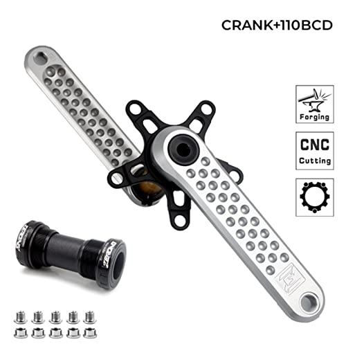 EVOSIDクランクセットバイク用クランクセット折りたたみ自転車用クランクセットGXP Bicycle Hollow Bike Crank Chainring 110BCD CNC単速バイク用折りたたみ EVOSIDクランクセットバイク用クランクセット折りたたみ自転車用クランクセットGXP Bicycle Hollow Bike Crank Chainring 110BCD 170mm クランク 498g 517g