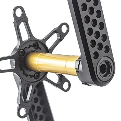 EVOSIDクランクセットバイク用クランクセット折りたたみ自転車用クランクセットGXP Bicycle Hollow Bike Crank Chainring 130BCD CNC単速度自転車ロードバイ EVOSIDクランクセットバイク用クランクセット折りたたみ自転車用クランクセットGXP Bicycle Hollow Bike Crank Chainring 130BCD クランク