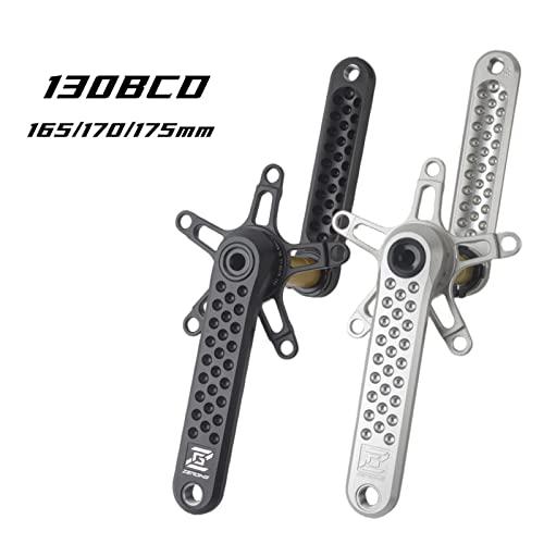 EVOSIDクランクセットバイク用クランクセット折りたたみ自転車用クランクセットGXP Bicycle Hollow Bike Crank Chainring 130BCD CNC単速度自転車ロードバイ EVOSIDクランクセットバイク用クランクセット折りたたみ自転車用クランクセットGXP Bicycle Hollow Bike Crank Chainring 130BCD クランク