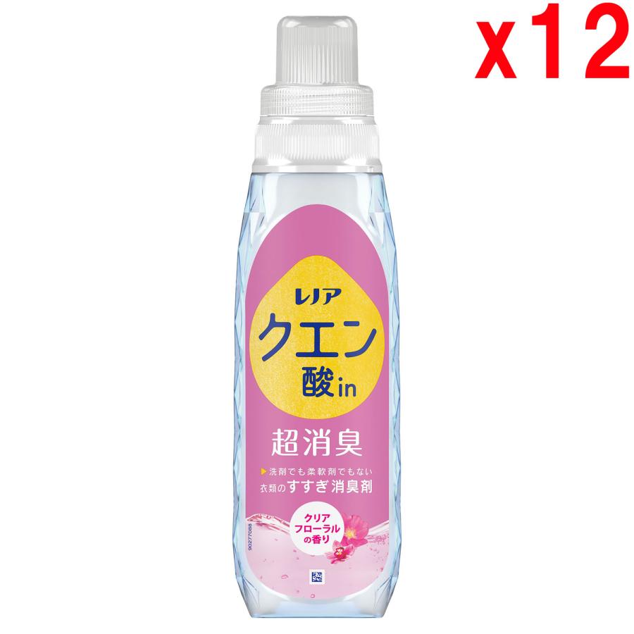 ●12本セット レノア クエン酸in 超消臭 すすぎ消臭剤 クリアフローラル 本体 430mL の商品画像