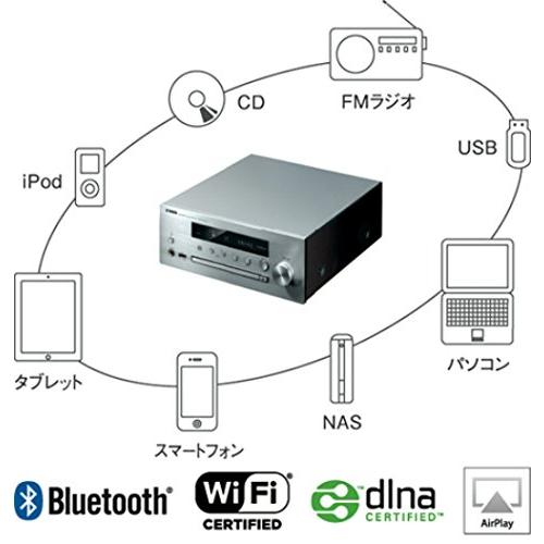 【即出荷】 ヤマハ ネットワーク CDレシーバー AirPlay/MusicCast· 対応 Wi-Fi内蔵 シルバー CRX-N470(S) B01J2QVZ9C きらめき商店 日本の店舗