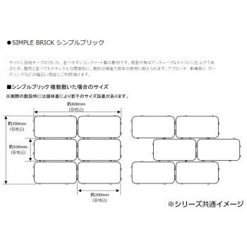 【公式】 NXstyle シンプルブリック オレンジ 39個 EO-39[検索用キーワード＝敷石 レンガ　敷石ブロック 敷石　コンクリート　ガーデニング敷石 39個] 【1939759286】(10247円)
