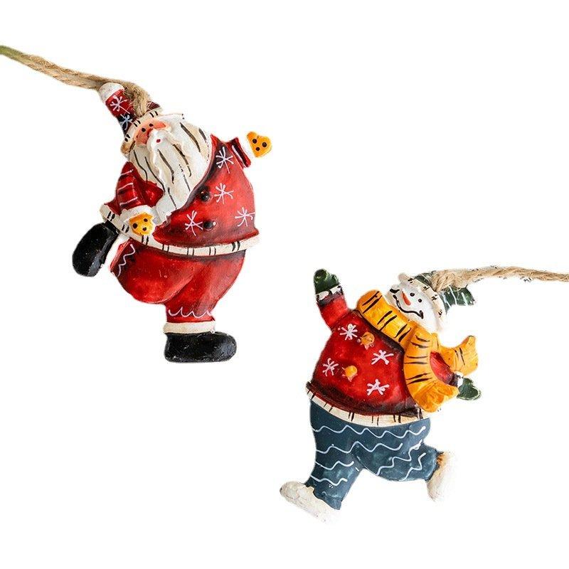 4点セット クリスマス ツリー オーナメント 飾り サンタ プレゼント ソックス おしゃれ 装飾 北欧 ほし 樹脂 クリスマスツリー飾り｜kirara-mall｜03