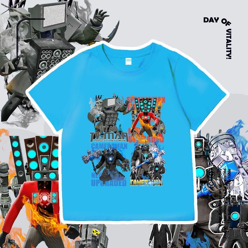 シャツ 夏 半袖 テレビマン 長袖 スキビディトイレ Skibidi Toilet  