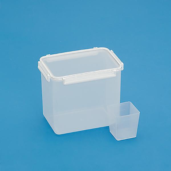 冷蔵庫野菜室に入る米びつ 計量カップ付き : プラスチックの店キララ