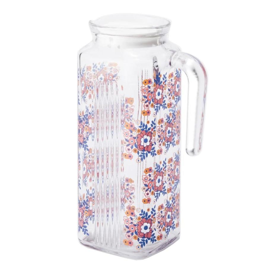 キーストーン ガラスポット フラワーピンク ピッチャー 水差し 冷水筒 麦茶ポット 花柄 Kirari Design Shop 通販 Yahoo ショッピング