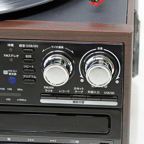 WINTECH スピーカー搭載ダブルCD(書込対応)マルチオーディオプレーヤー