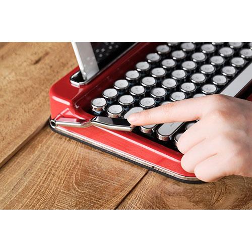 AJAX タイプライター風 レトロキーボードPENNA Red PNADRD : はるいろ