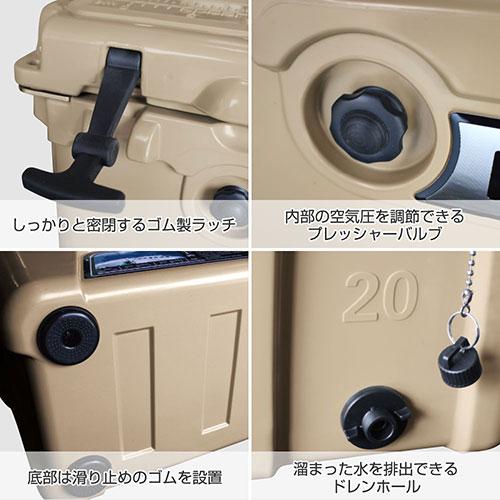 ジェイエスピー HANT クーラーボックス カーキ 20QT HAC20-KH ジェイエスピー HANT クーラーボックス カーキ 20QT HAC20-KH