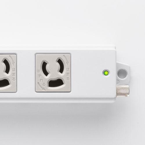 【5個セット】 サンワサプライ 抜け止めタップ 3m TAP-5431MGN2-3X5