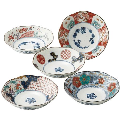 染錦古伊万里 中鉢揃 1-2-0180 : はるいろ暮らしの雑貨店 - 通販