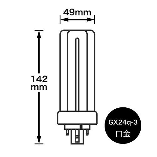 YAZAWA コンパクト形蛍光灯 32形 昼白色 FHT32EXN : はるいろ暮らしの