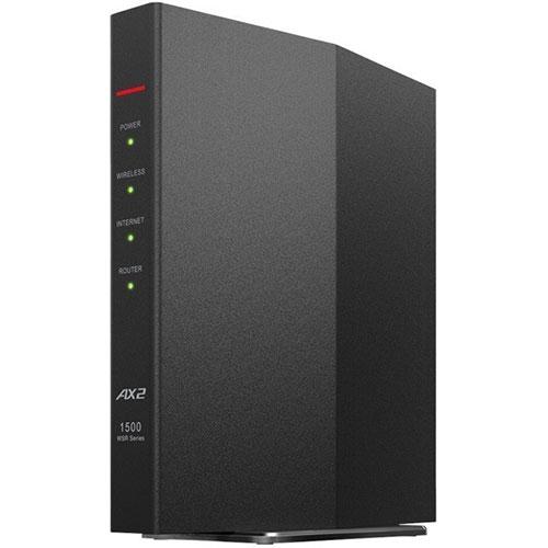 BUFFALO バッファロー 無線ルーター 1500 ブラック WSR-1500AX2S-BK