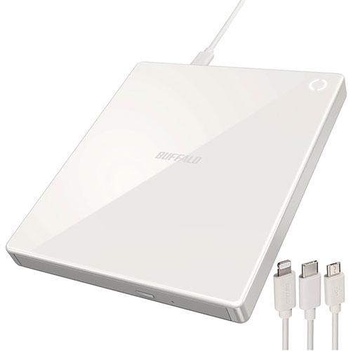 ラクレコ　BUFFALO RR-C1 CD-RWドライブ BUFFALO バッファロー CDドライブ RR-C1-WH : はるいろ暮らしの雑貨店