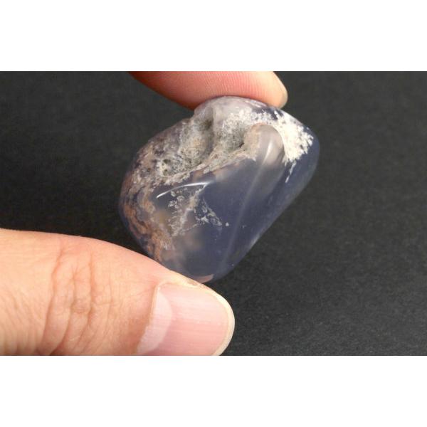 好評にて期間延長 ブルーカルセドニー 原石 磨き 18 9g Materialworldblog Com