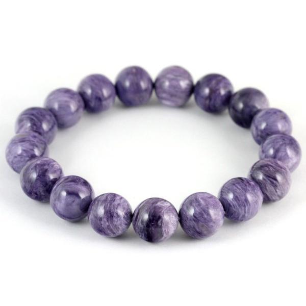 チャロアイト13ミリ玉 ブレスレット : 天然石通販キラリ石 Yahoo!店