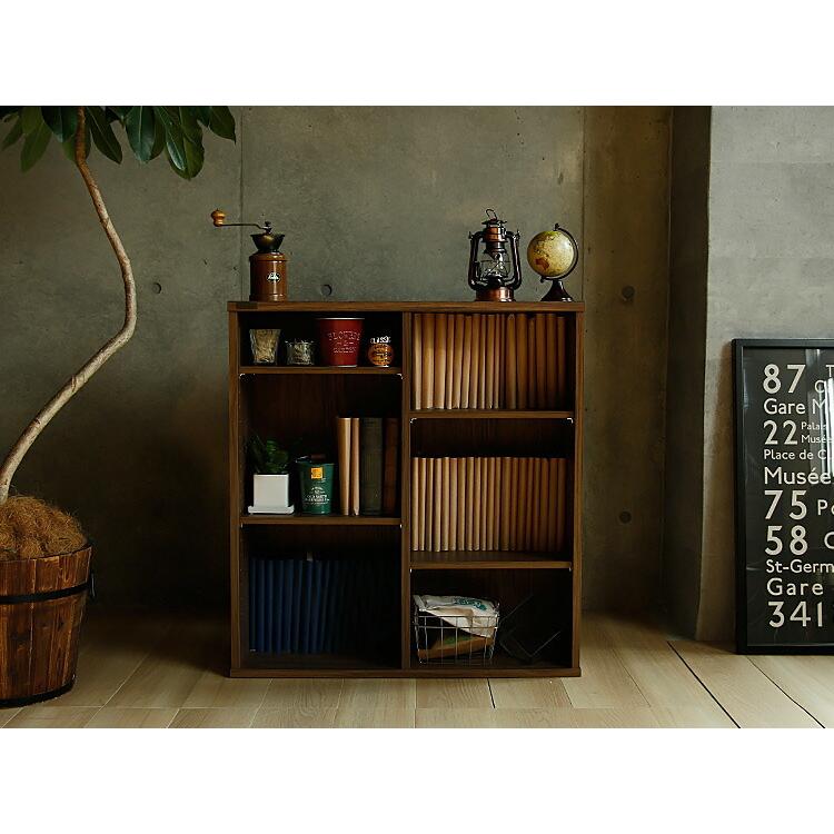 75シェルフ Honrado（オンラード） shelf シェルフ 本棚 リビング収納 シェルフ キャビネット ラック 収納家具 木製 ウッド 北欧 ナチュラル ヴィンテージ