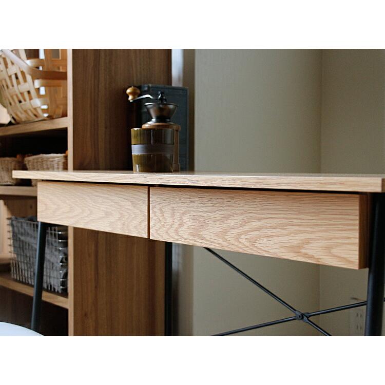 ナチュラルウッド 幅100cm 奥行45cm 高さ72cm アンセムデスク 楽天市場