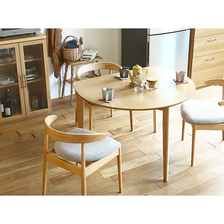 半円形ダイニングテーブル Marron(マロン) ナチュラル ダイニング