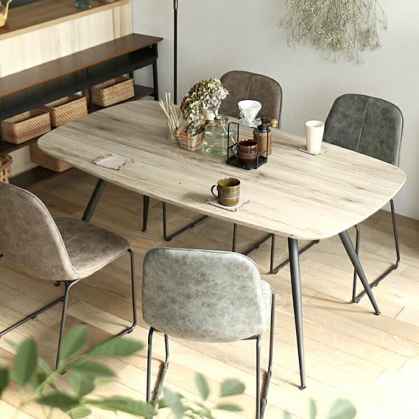 karimoku 楕円形ダイニングテーブル 楕円形 ダイニングテーブル 円柱脚 4人用 6人用 単品 デザイン