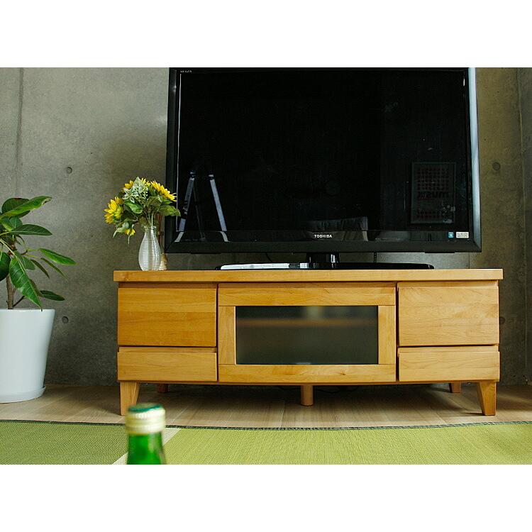 安心の定価販売 アルダー無垢材 テレビボード Prma（プルマ） 110cm テレビ台 無垢材 無垢 アルダー ナチュラル ブラウン テレビボード テレビラック 収納 TV台 TVボード