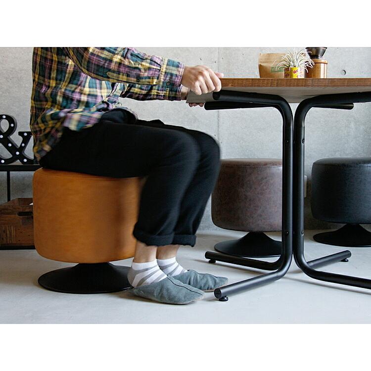 ラウンドスツール Doppel（ドップル） スツール チェア 椅子 イス 回転
