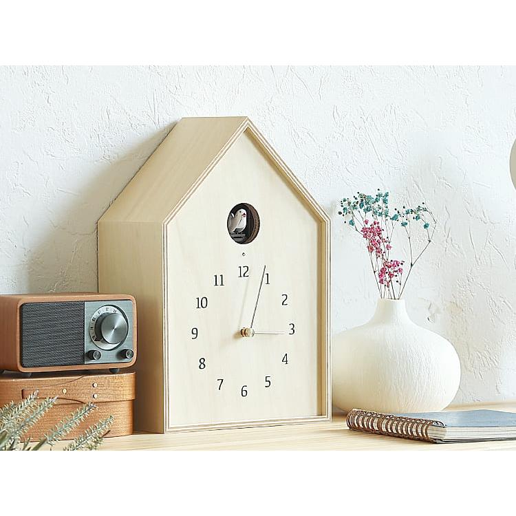 壁掛け時計 カッコー時計 ハト時計lemnos Lemnos（レムノス） カッコー時計 Birdhouse Clock 鳩時計 時計