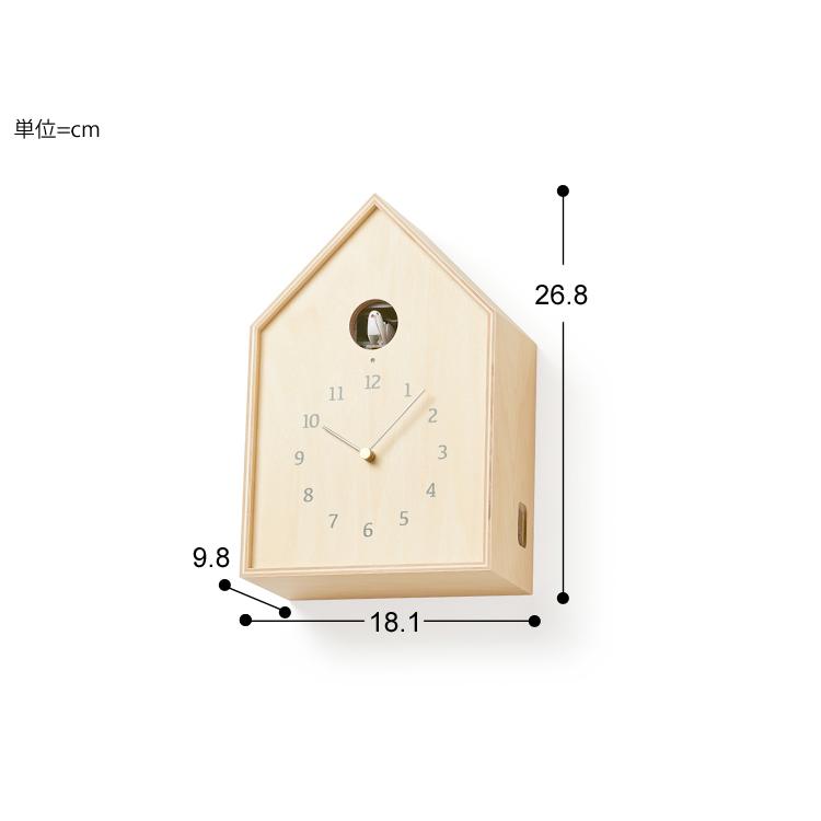 引*！様 カッコー時計/レムノス/壁掛け/木製/日本製/参考価格27,500円 Lemnos（レムノス） カッコー時計 Birdhouse Clock 鳩時計 時計