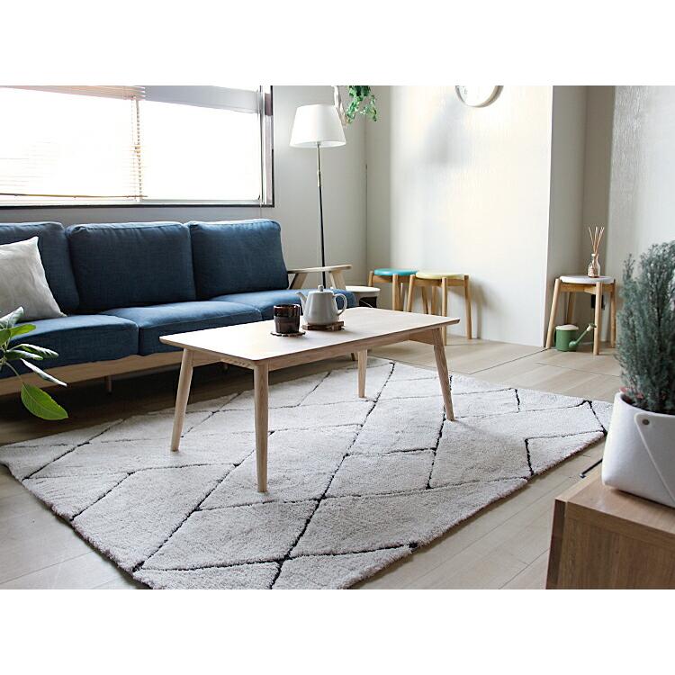 ラグマット Runon（ルノン） 140cm × 200cm ラグ ホットカーペット対応