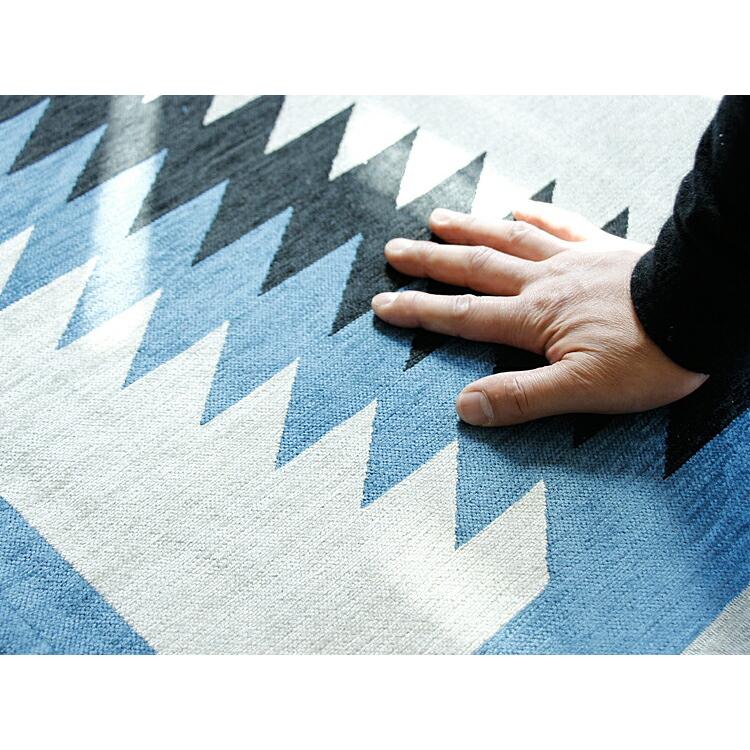 ラグマット NATIVE RUG LIGHT BLUE ラグ マット 絨毯 カーペット