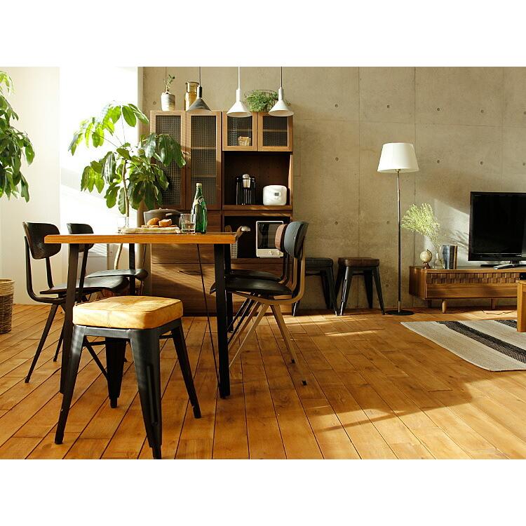 スタッキングスツール Cooly（クーリー） スツール アイアン レザー