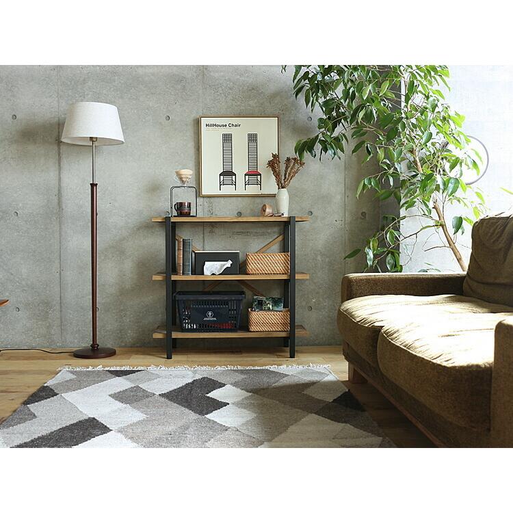 3段ラック KALEIDO（カレイド） 幅90cmタイプ 本棚 シェルフ ラック