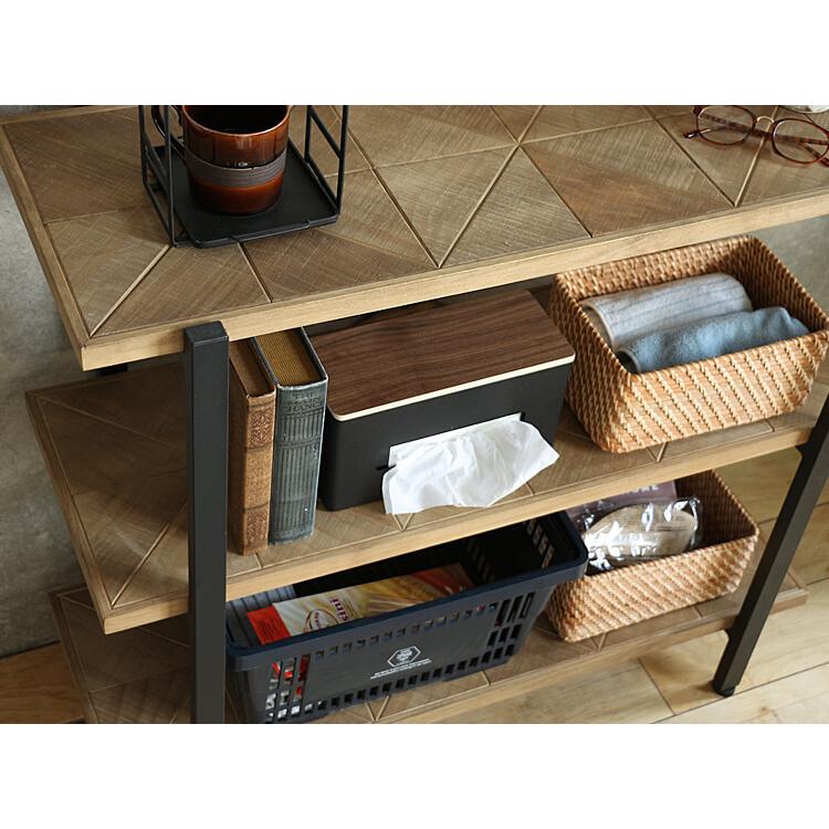 3段ラック KALEIDO（カレイド） 幅90cmタイプ 本棚 シェルフ ラック