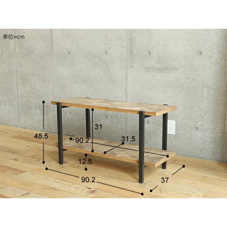 2段ラック KALEIDO（カレイド） 幅90cmタイプ 本棚 シェルフ ラック