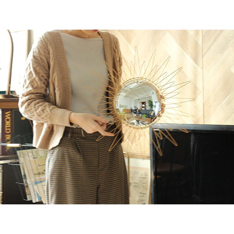 アンティーク/サンバースト/太陽/壁掛け/ウォールミラー ヴィンテージ サンバースト ウォール ミラー - アンティーク