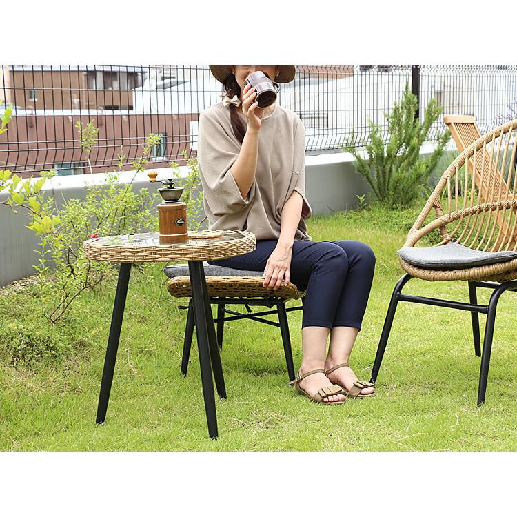 円形サイドテーブル Rizonea（リゾネア） ガーデン テーブル サイド