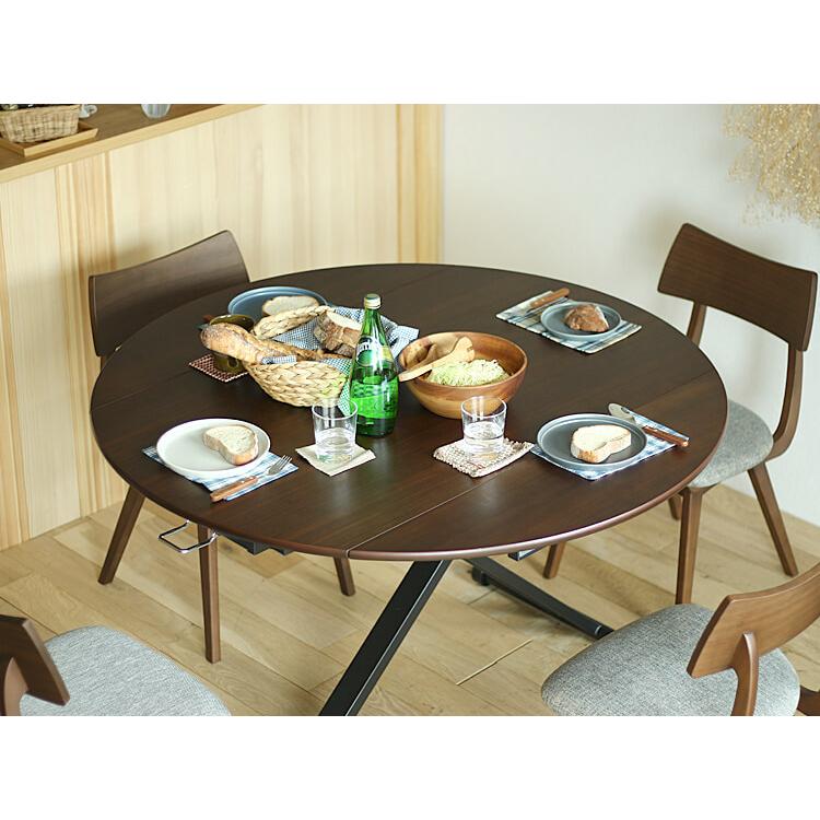 昇降・伸縮テーブル AILL（アイル） ブラウン テーブル リビング